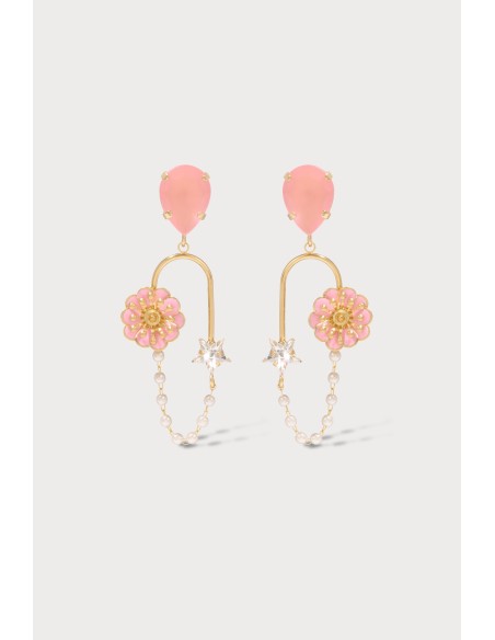 Créoles chaîne Freesia stars