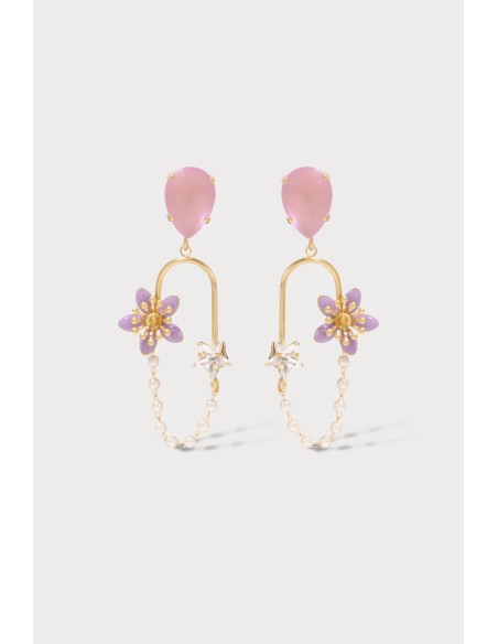 Créoles chaîne Freesia stars