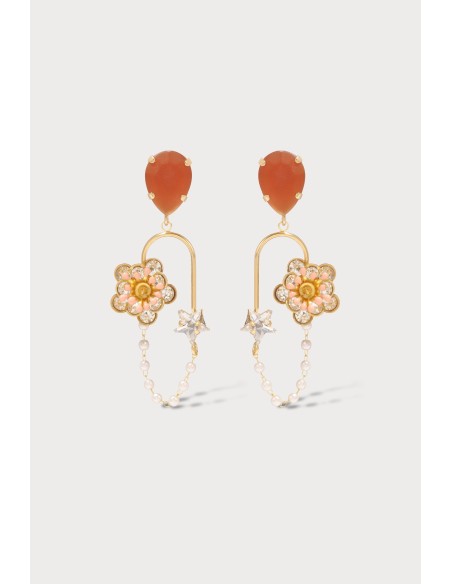 Créoles chaîne Freesia stars