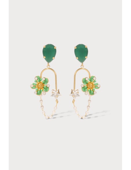 Créoles chaîne Freesia stars