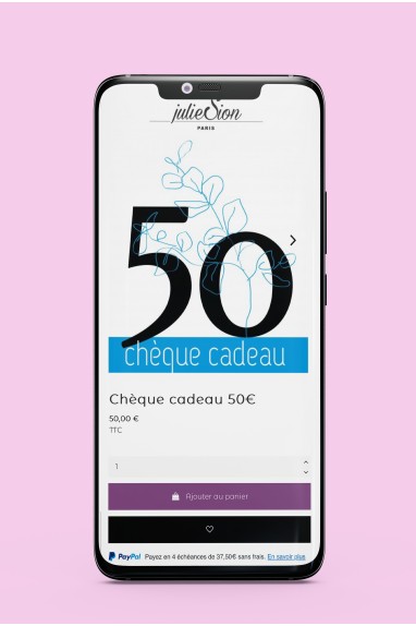 Carte cadeau Digitale 50€