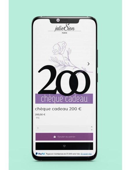 Chèque cadeau Digital 200 €