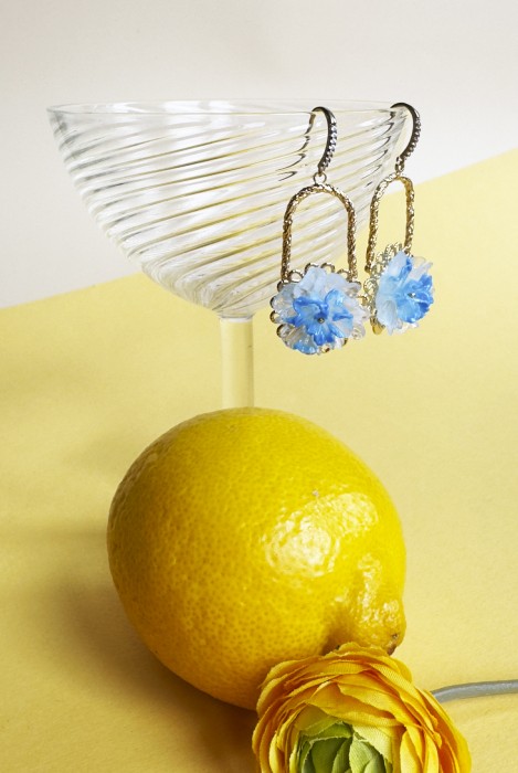Boucles d'oreilles POP CORN DORMEUSE doré