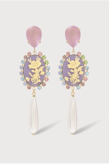 POMPADOUR GOUTTE EARRINGS