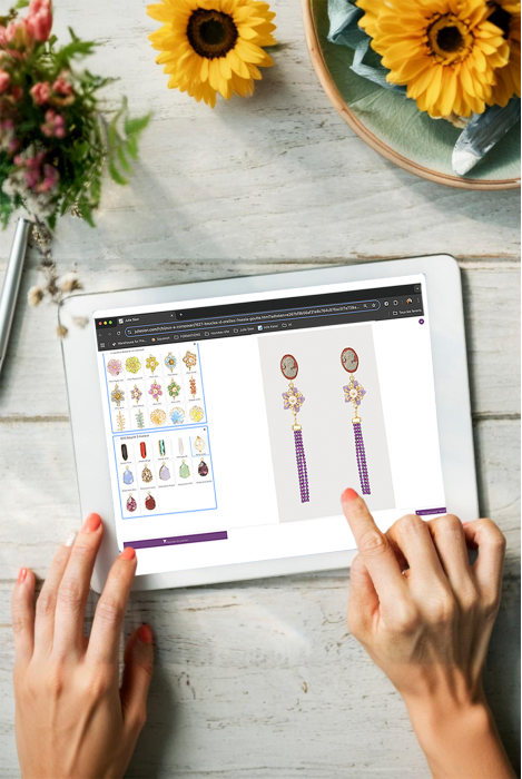 Boucles d'oreilles sur mesure pendantes