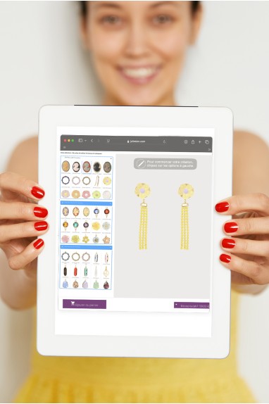 Custom-made earrings in 2 clicks