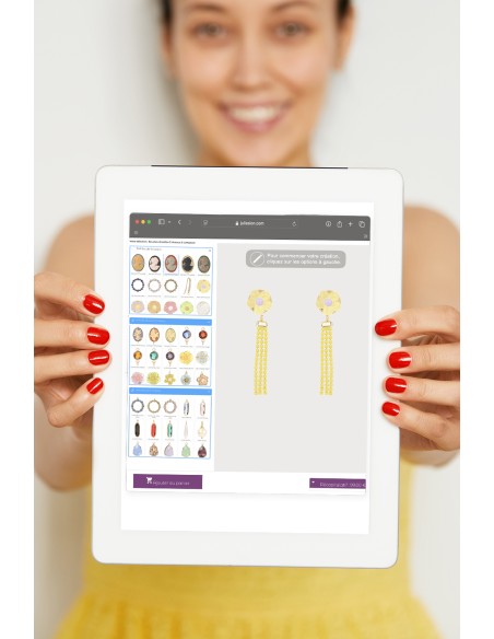 Boucles d'oreilles sur mesure courtes