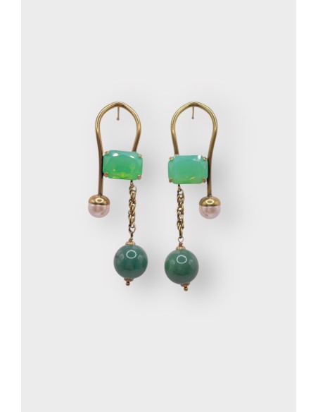 Boucles d'oreilles BILBOQUET PERLE