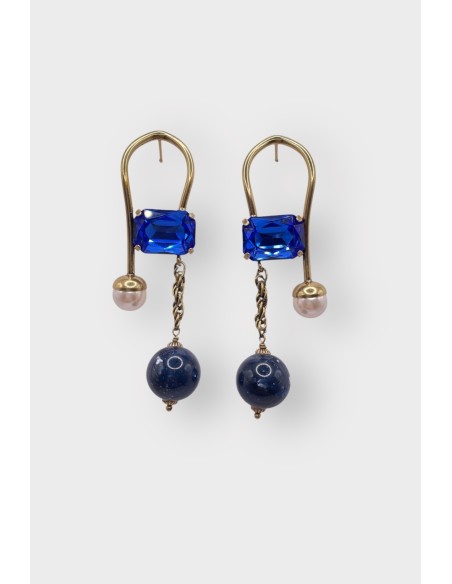 Boucles d'oreilles BILBOQUET PERLE