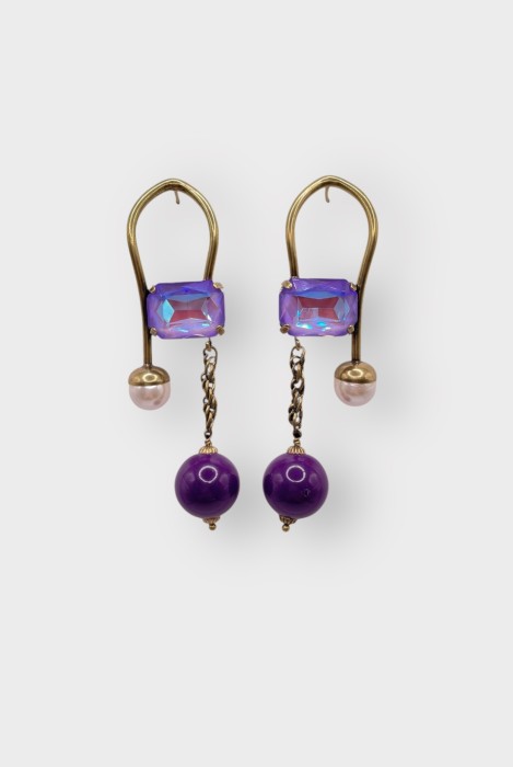 Boucles d'oreilles BILBOQUET PERLE