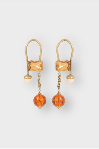 Boucles d'oreilles BILBOQUET PERLE