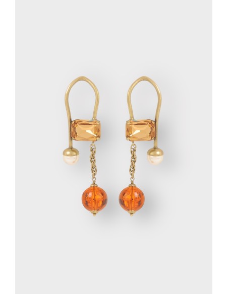 Boucles d'oreilles BILBOQUET PERLE