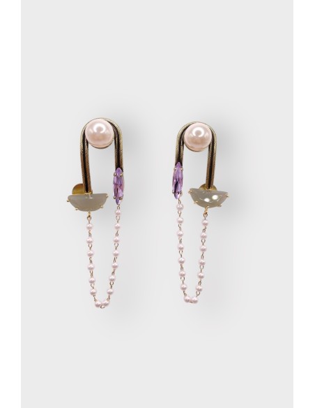 Boucles d'oreilles NOCTURNE PERLE