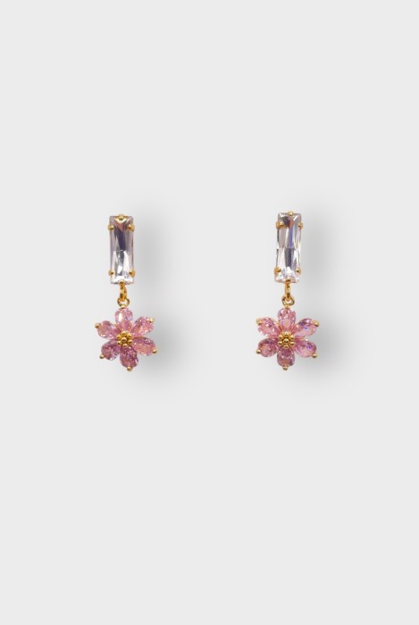 Boucles d'oreilles ROSARIUM BAGUETTE