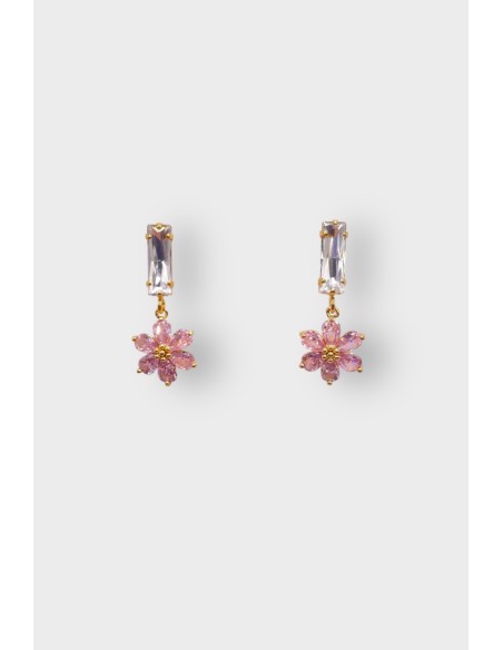 Boucles d'oreilles ROSARIUM BAGUETTE