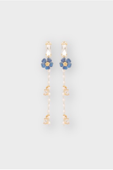 Boucles d'oreilles ROSARIUM CHAÎNE SYMÉTRIQUES