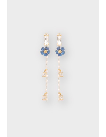 Boucles d'oreilles ROSARIUM CHAÎNE SYMÉTRIQUES