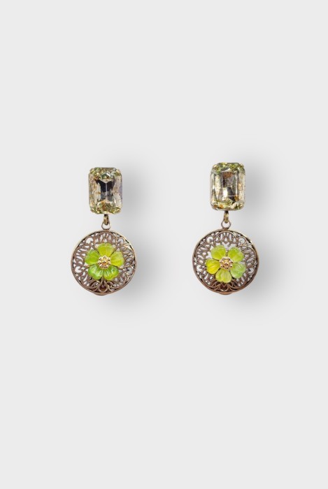 Boucles d'oreilles ROSARIUM STRASS