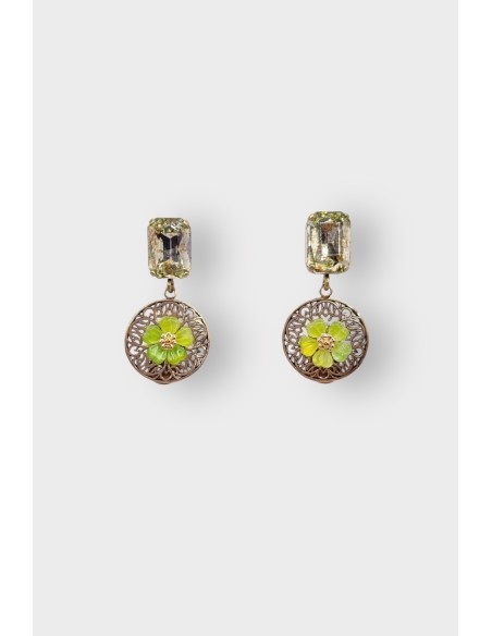 Boucles d'oreilles ROSARIUM STRASS