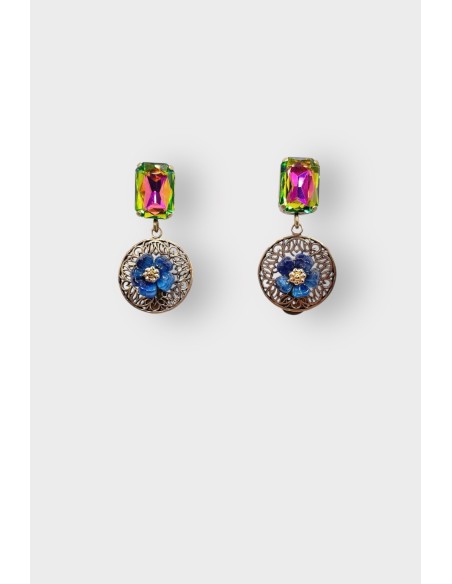 Boucles d'oreilles ROSARIUM STRASS