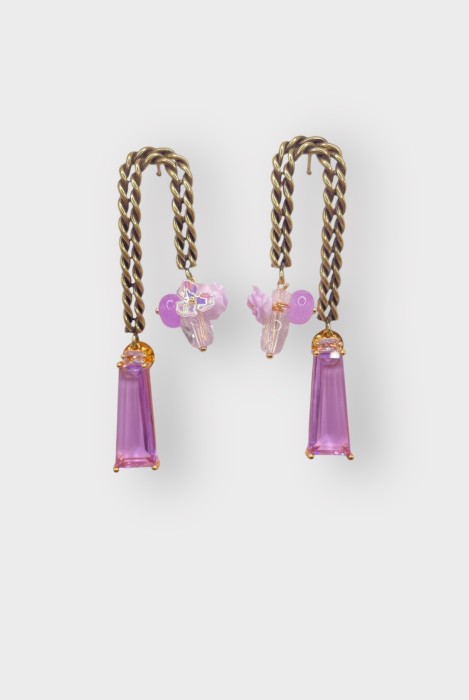 Boucles d'oreilles ROSARIUM TORSADÉES