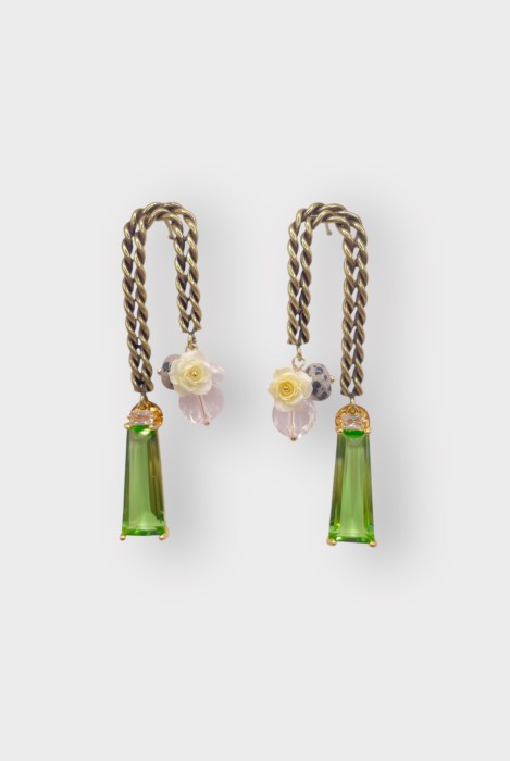 Boucles d'oreilles ROSARIUM TORSADÉES