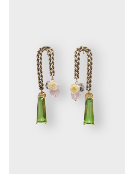 Boucles d'oreilles ROSARIUM TORSADÉES