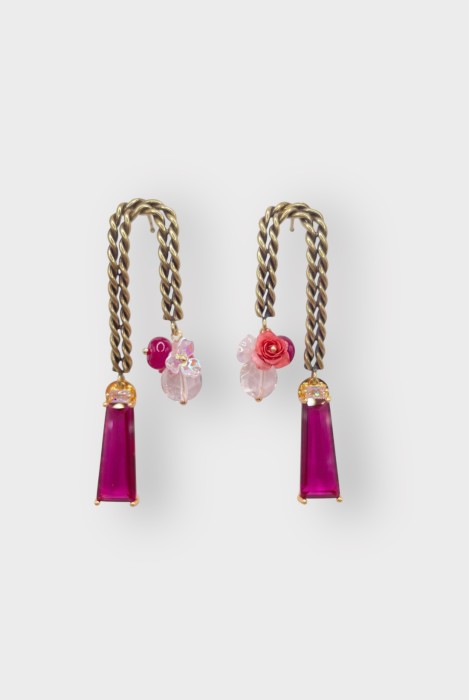 Boucles d'oreilles ROSARIUM TORSADÉES