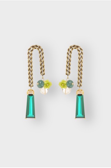 Boucles d'oreilles ROSARIUM TORSADÉES