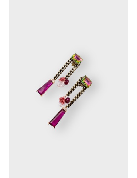 Boucles d'oreilles ROSARIUM TORSADÉES CLIP