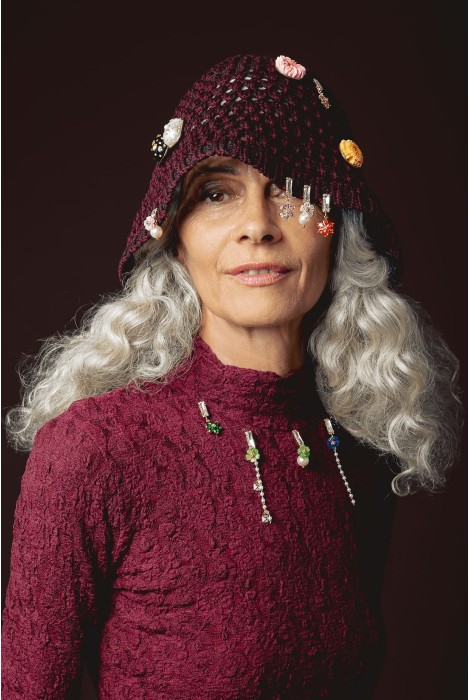 Pin's ANÉMONE STRASS