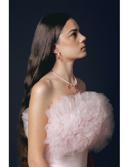 Boucles d'oreilles ROSARIUM BAGUETTE