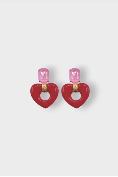 Boucles d'oreilles FULL LOVE STRASS