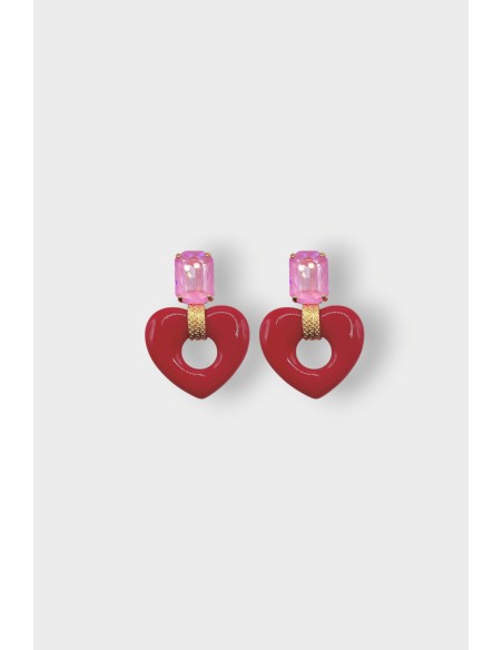 Boucles d'oreilles FULL LOVE STRASS