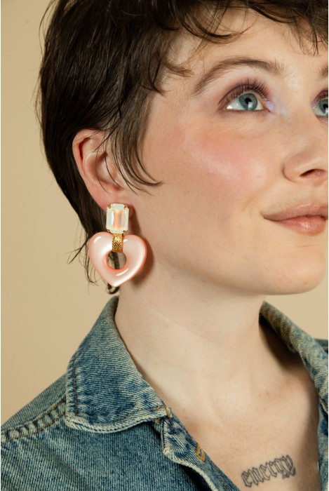 Boucles d'oreilles FULL LOVE STRASS