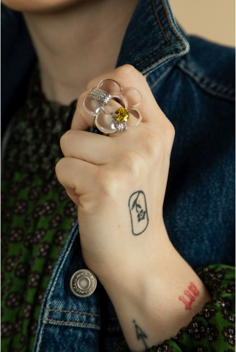 Bague FLOREM Palladium