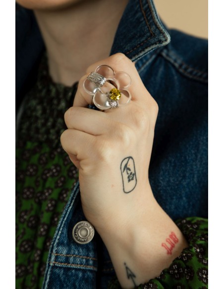 Bague FLOREM Palladium