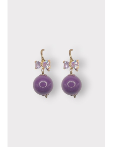 Boucles d'oreilles GUIMAUVE BOULE