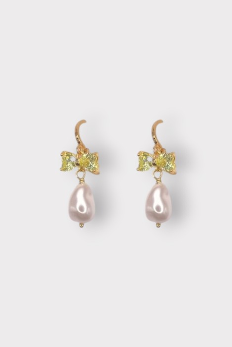 Boucles d'oreilles GUIMAUVE PERLE