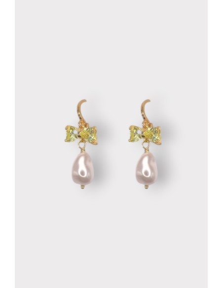 Boucles d'oreilles GUIMAUVE PERLE