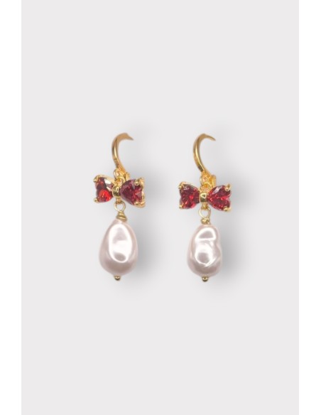 Boucles d'oreilles GUIMAUVE PERLE