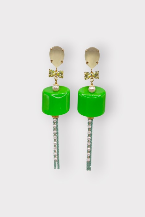 Boucles d'oreilles GUIMAUVE CHAINE