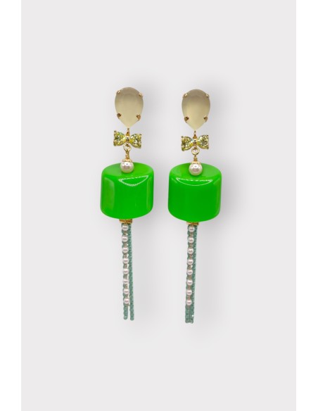 Boucles d'oreilles GUIMAUVE CHAINE