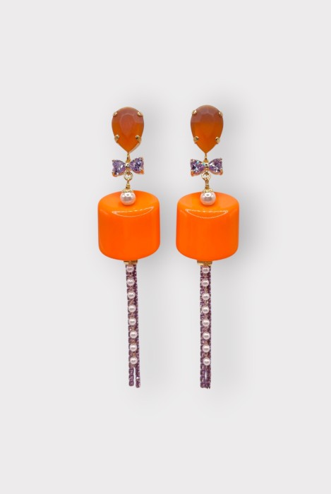 Boucles d'oreilles GUIMAUVE CHAINE