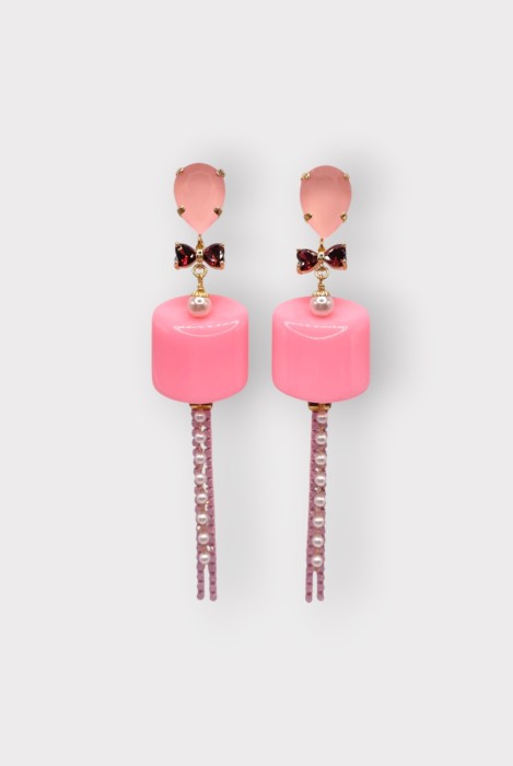 Boucles d'oreilles GUIMAUVE CHAINE