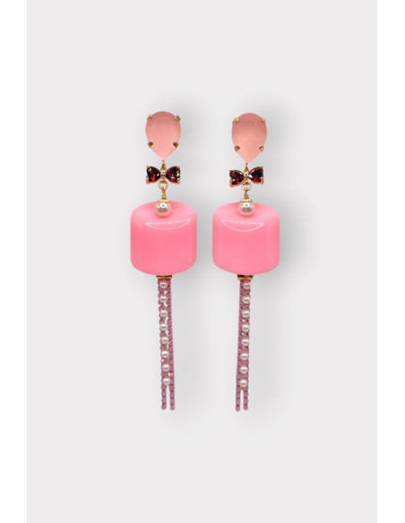 Boucles d'oreilles GUIMAUVE CHAINE