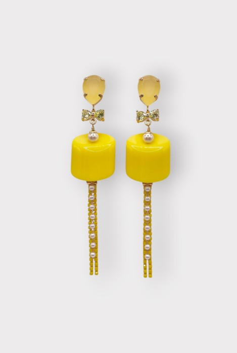 Boucles d'oreilles GUIMAUVE CHAINE