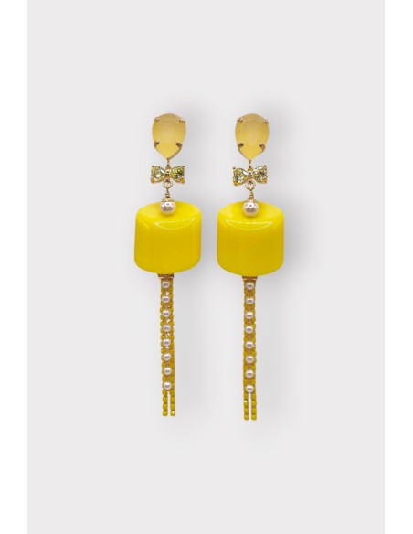 Boucles d'oreilles GUIMAUVE CHAINE