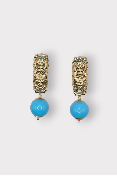 Boucles d'oreilles TOTEM BOULE