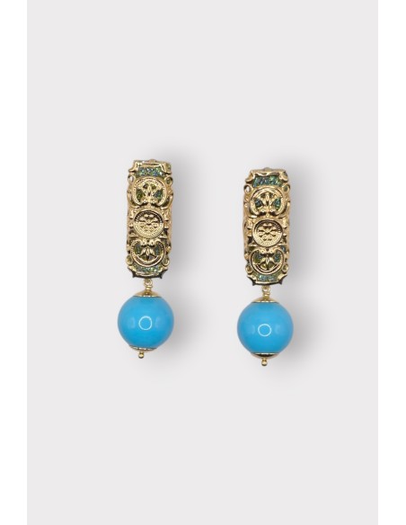 Boucles d'oreilles TOTEM BOULE